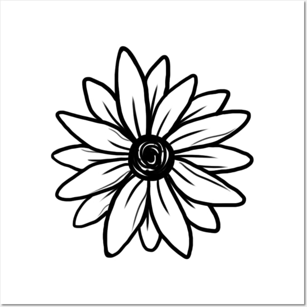 Sunflower Ink Wall Art by KatieCrumpton